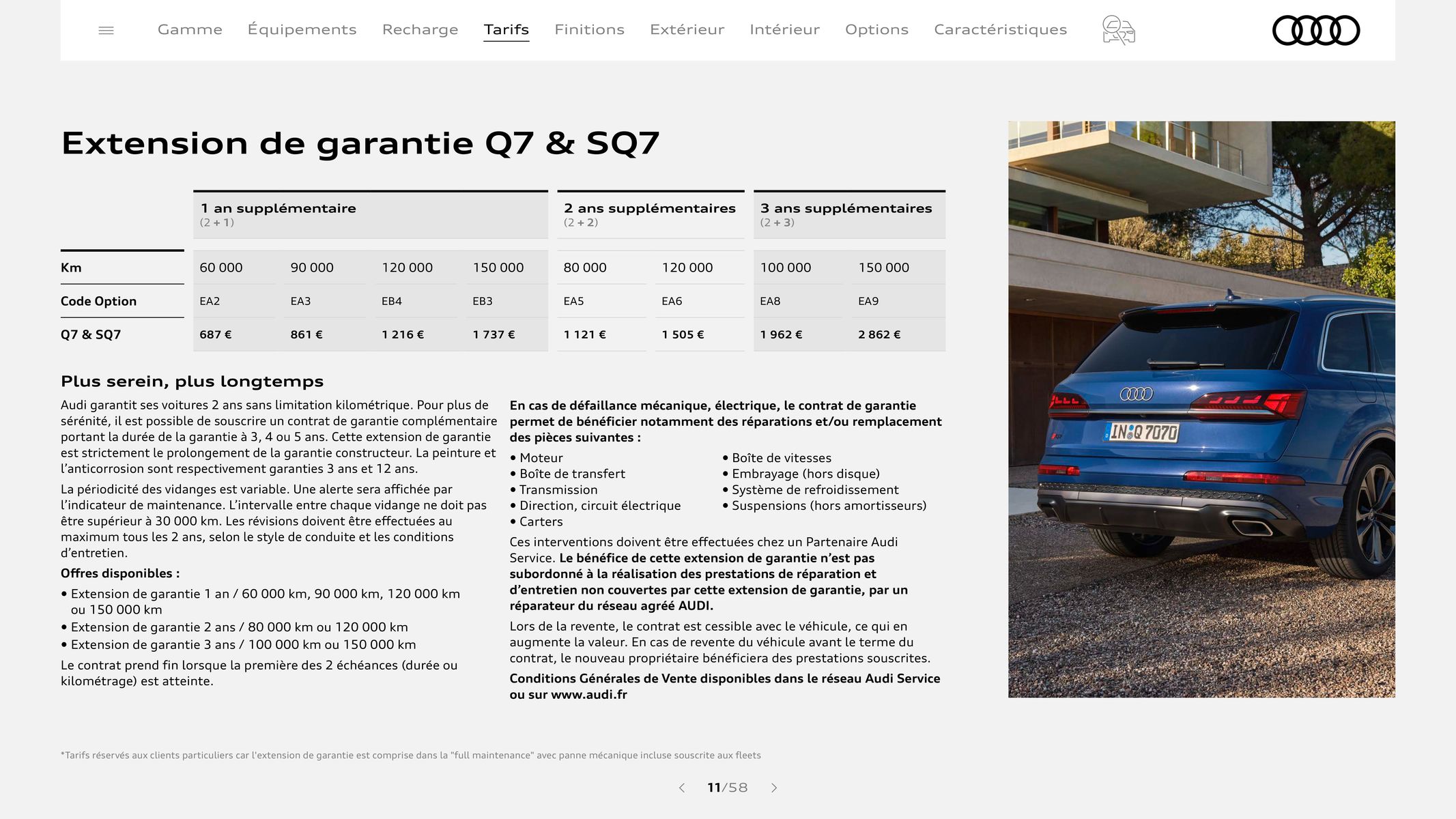 Catalogue Audi Q7, page 00011