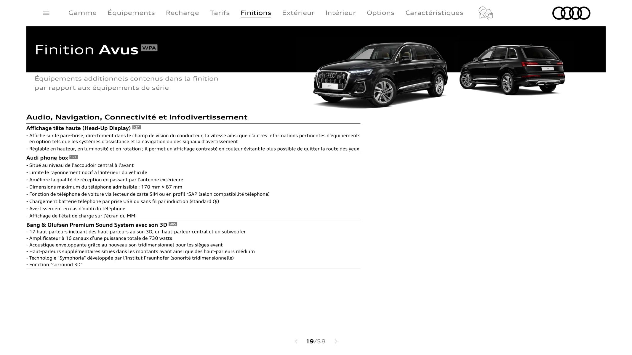 Catalogue Audi Q7, page 00019