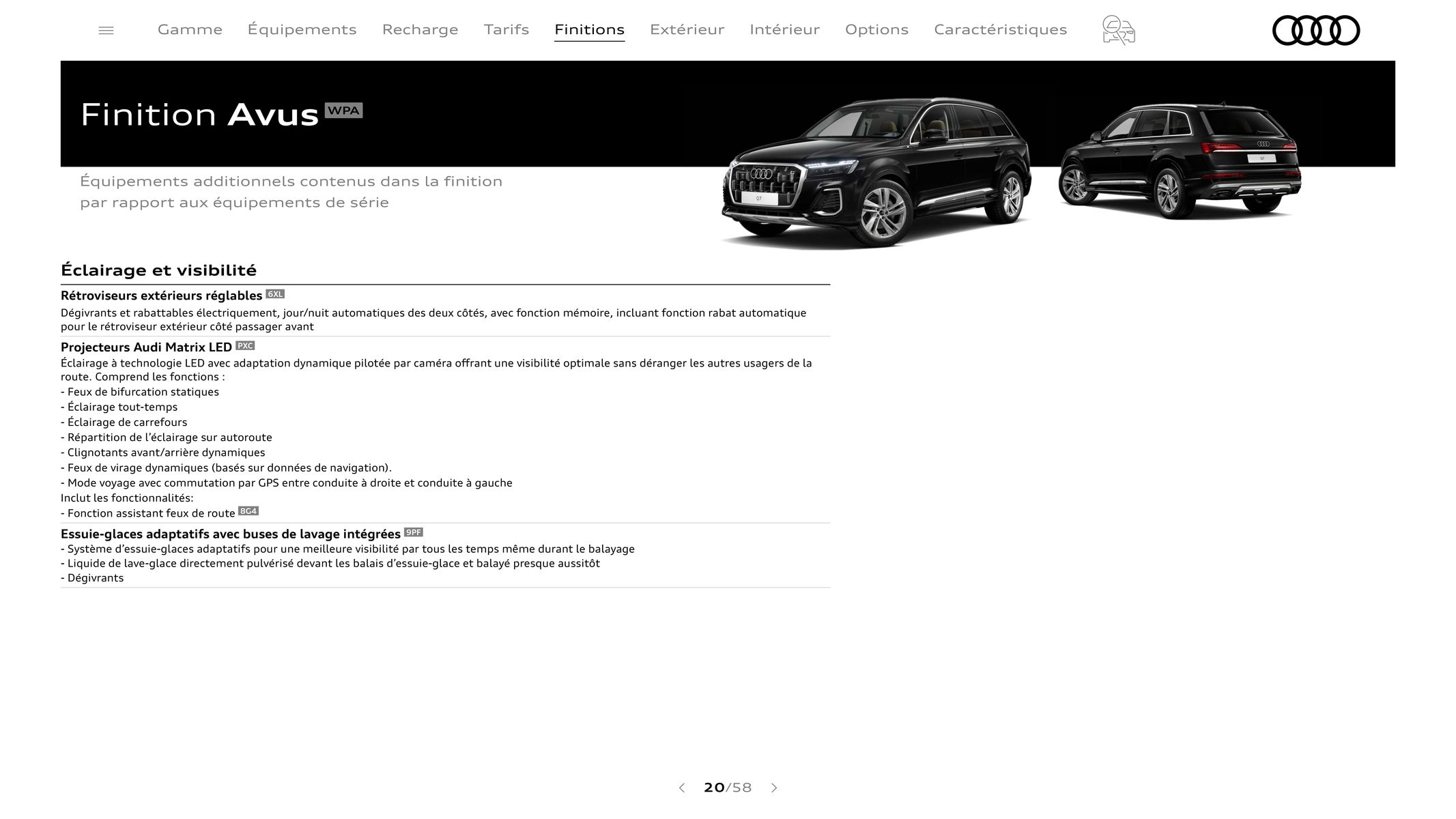 Catalogue Audi Q7, page 00020