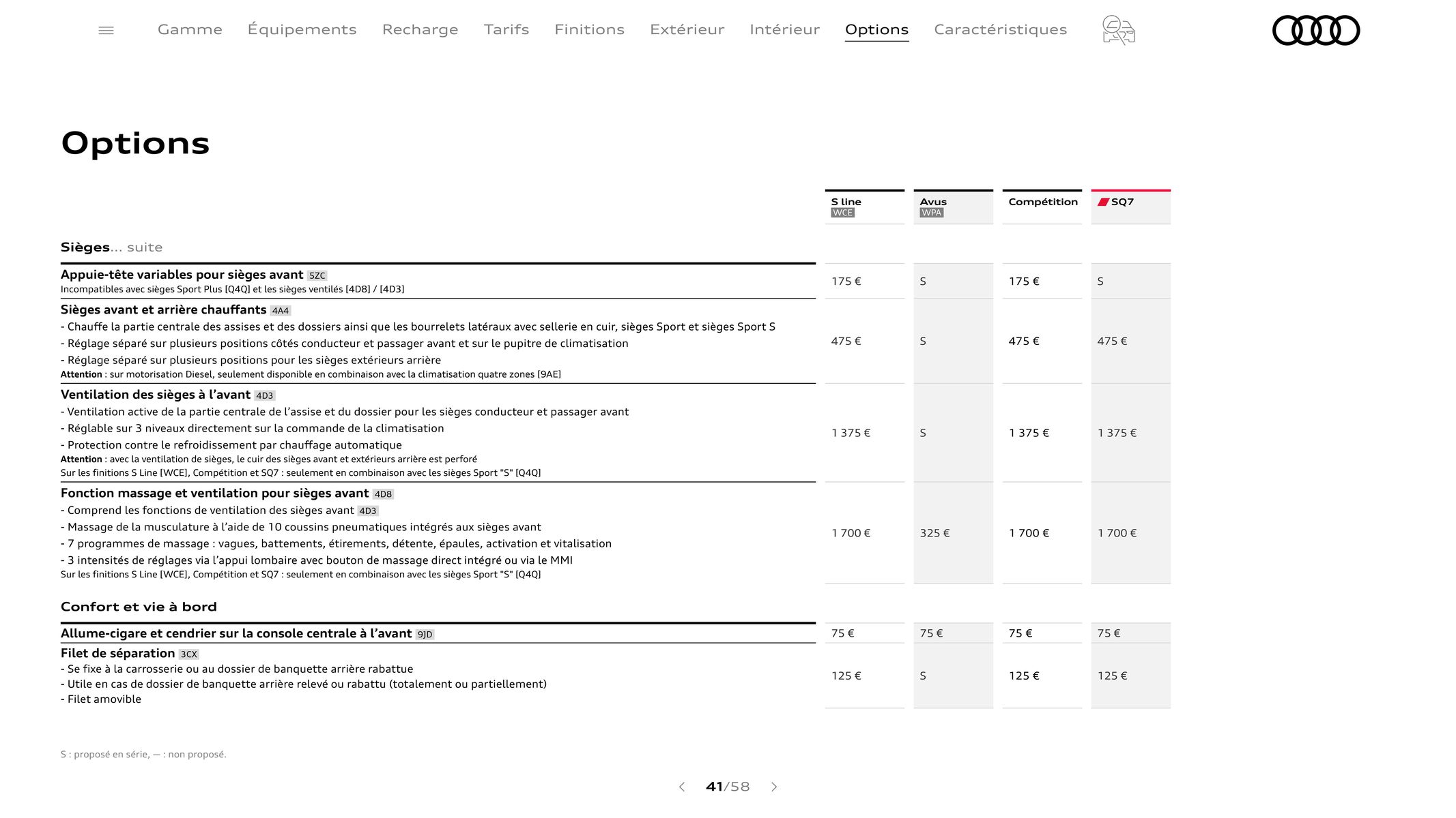 Catalogue Audi Q7, page 00041