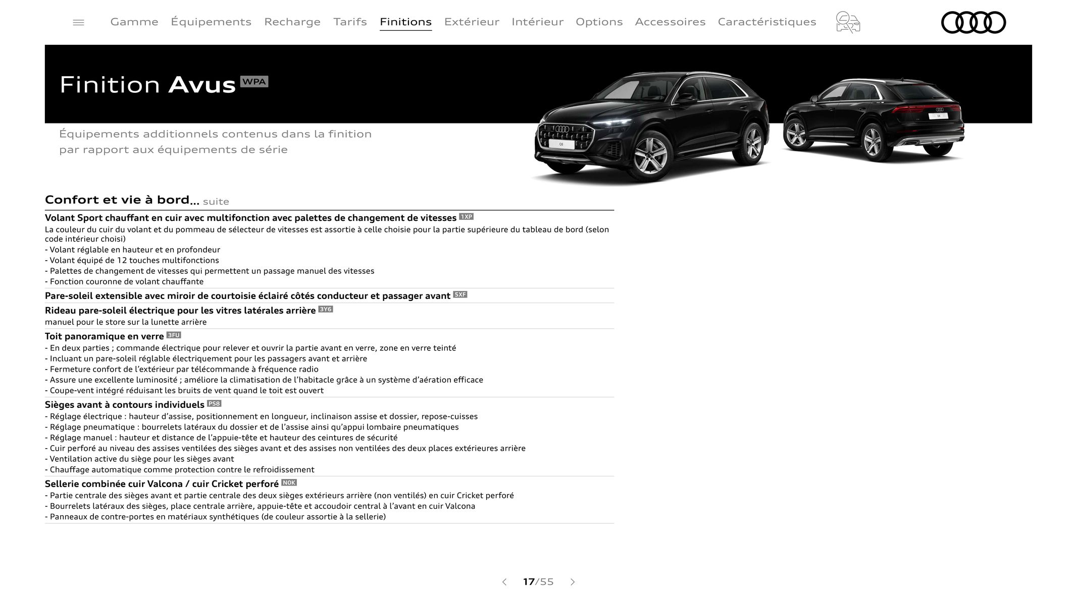 Catalogue Audi Q8, page 00017