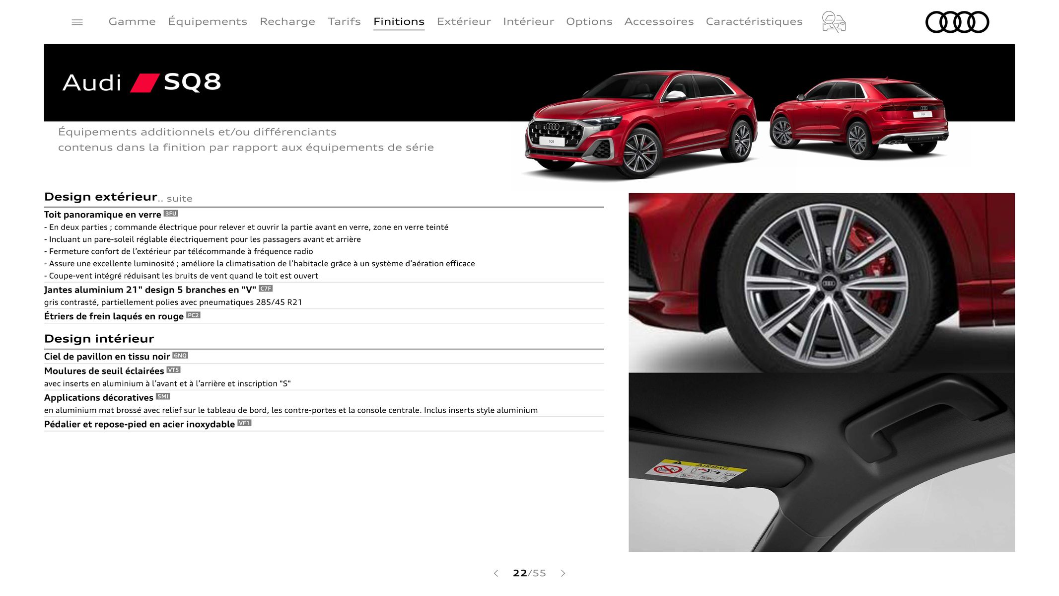 Catalogue Audi Q8, page 00022