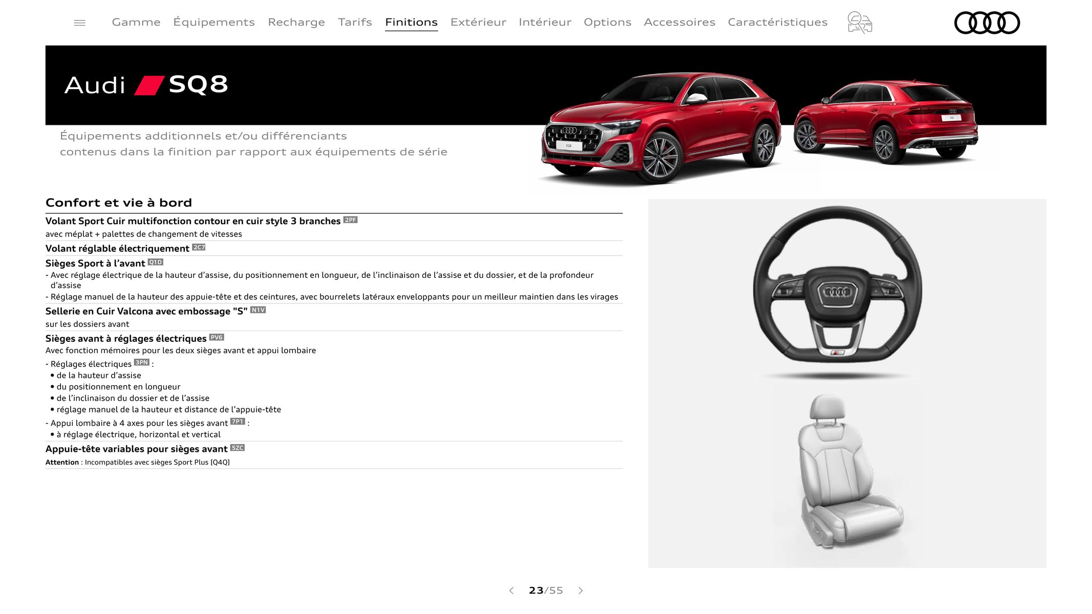 Catalogue Audi Q8, page 00023