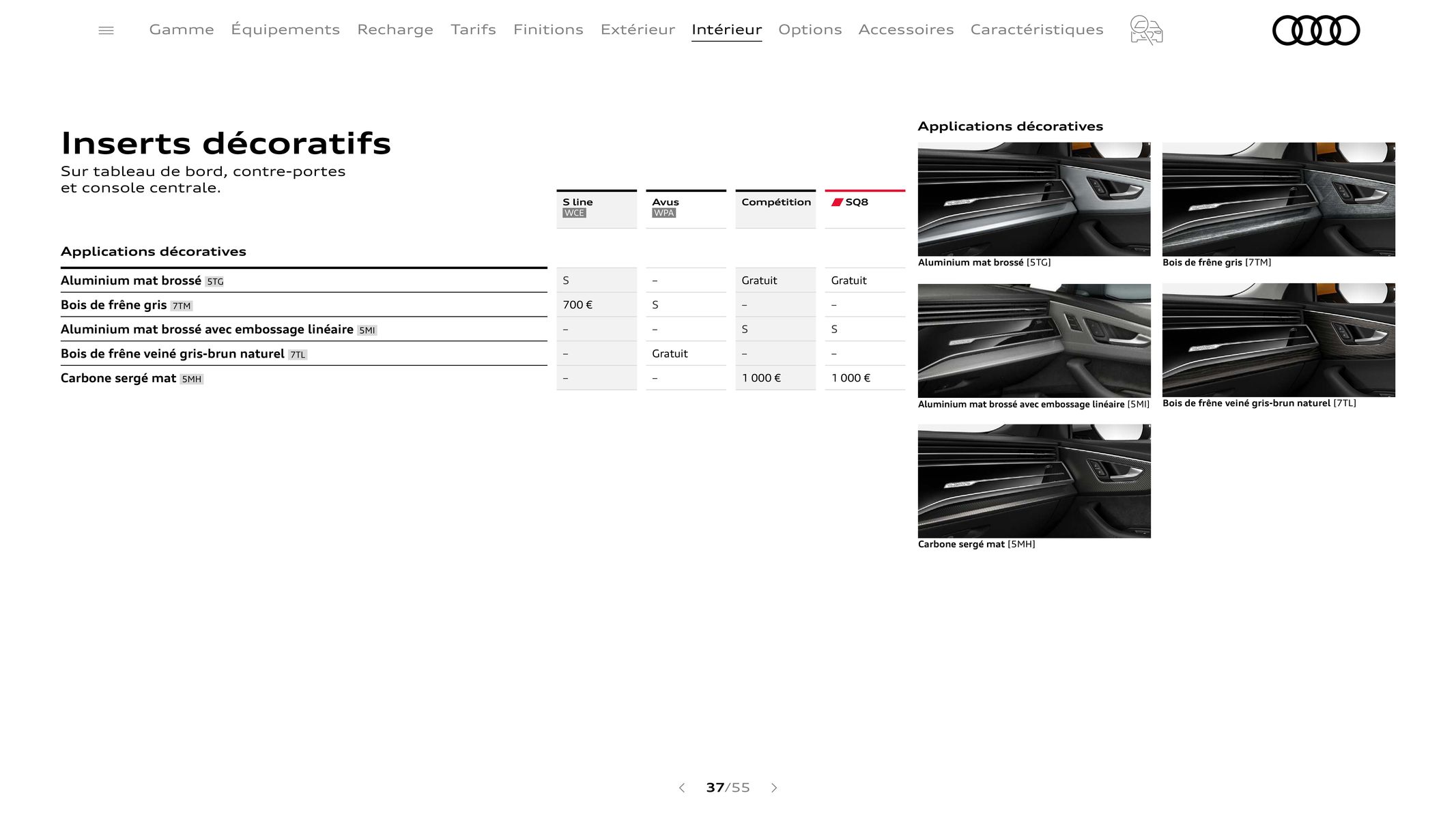 Catalogue Audi Q8, page 00037