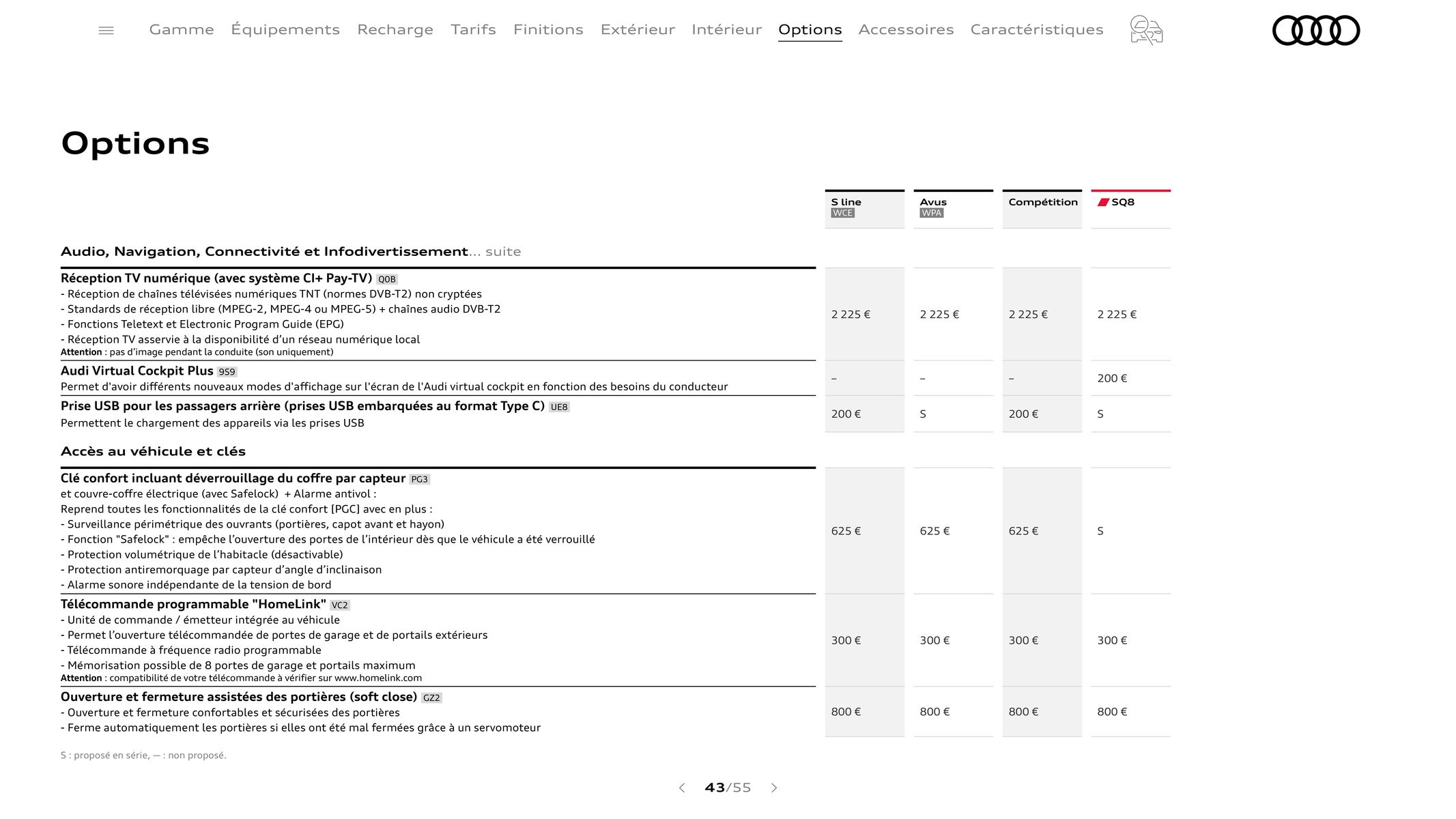 Catalogue Audi Q8, page 00043