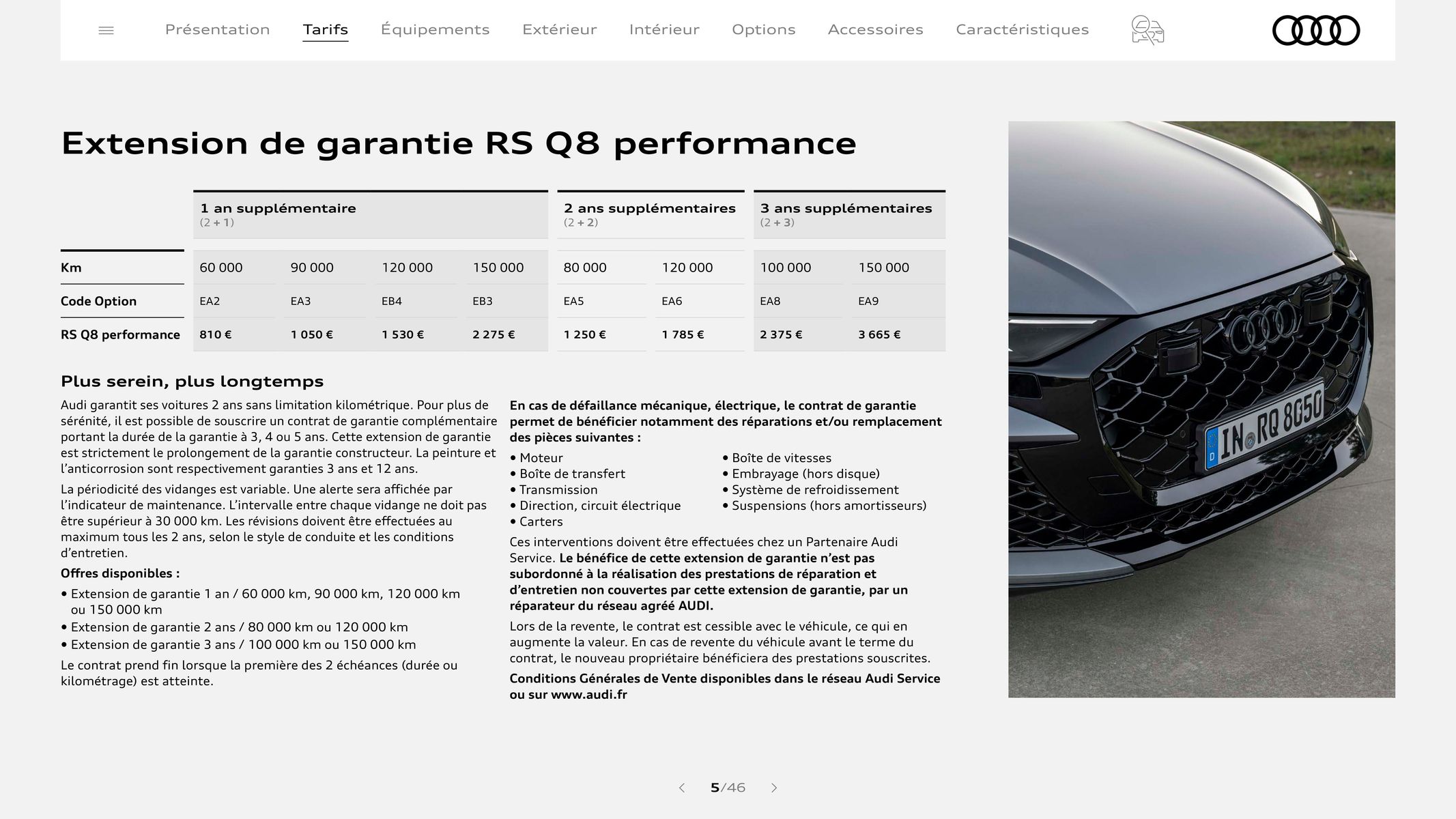 Catalogue Audi RS Q8 performance, page 00005