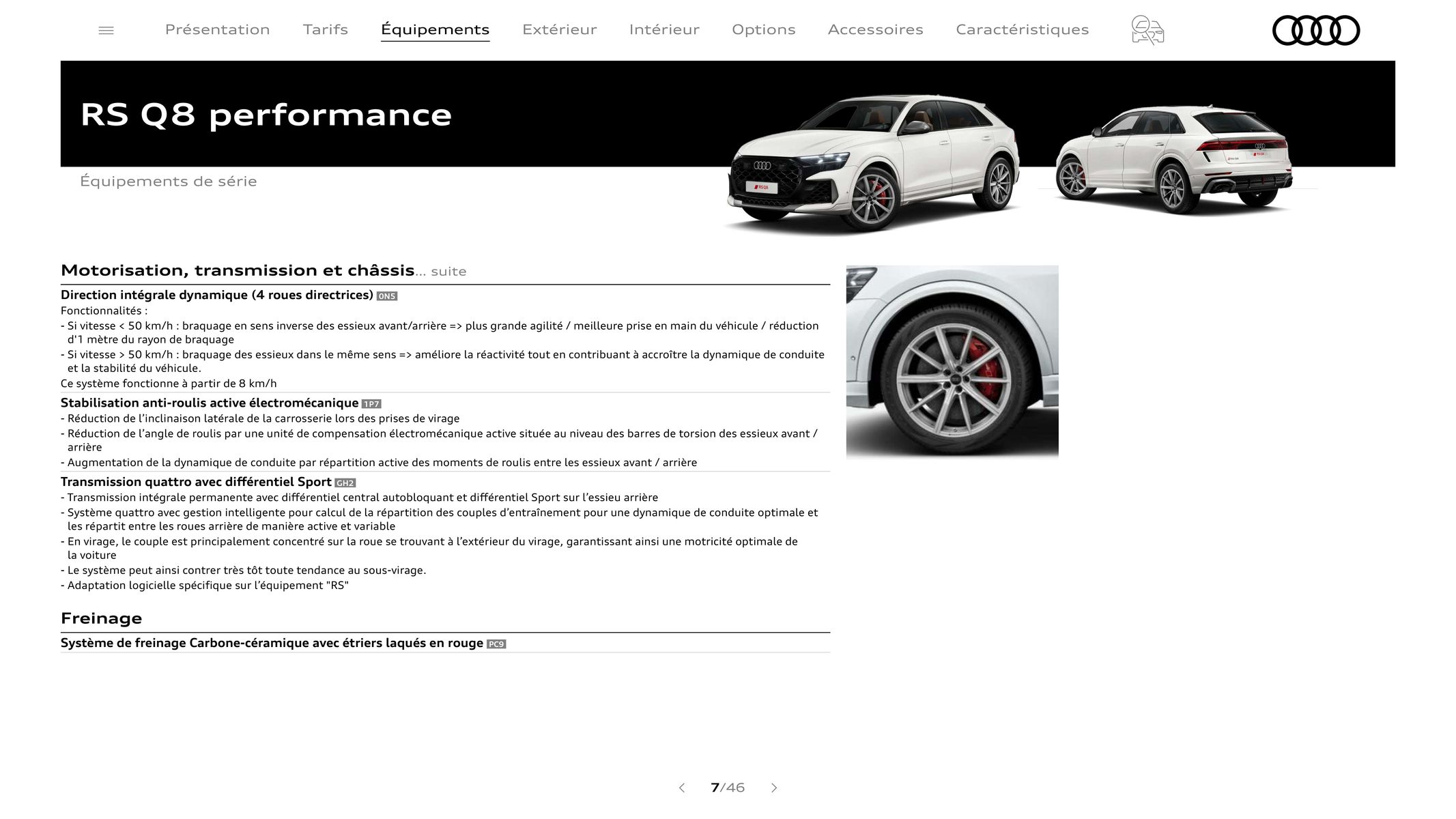 Catalogue Audi RS Q8 performance, page 00007