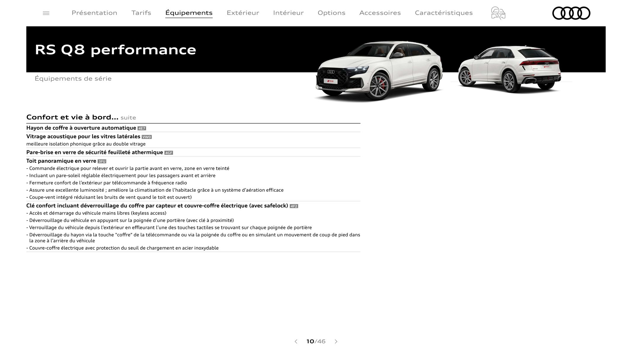 Catalogue Audi RS Q8 performance, page 00010