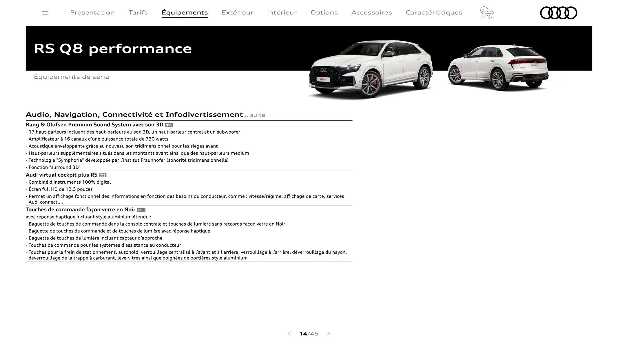 Catalogue Audi RS Q8 performance, page 00014