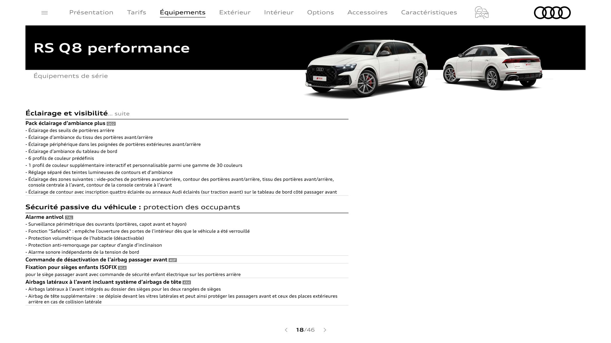 Catalogue Audi RS Q8 performance, page 00018