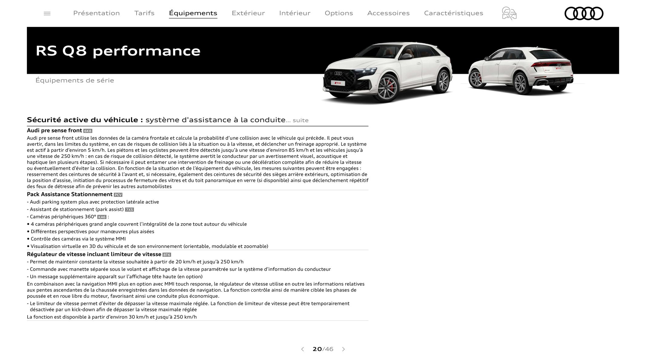 Catalogue Audi RS Q8 performance, page 00020