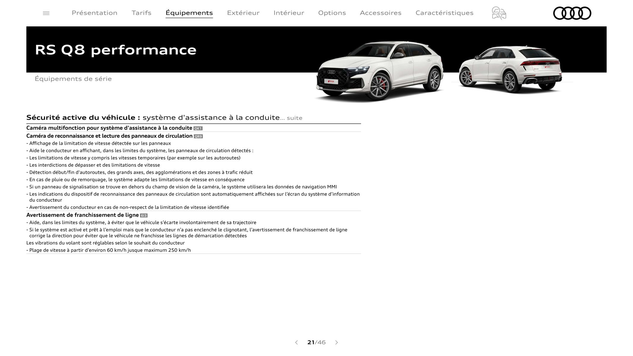 Catalogue Audi RS Q8 performance, page 00021