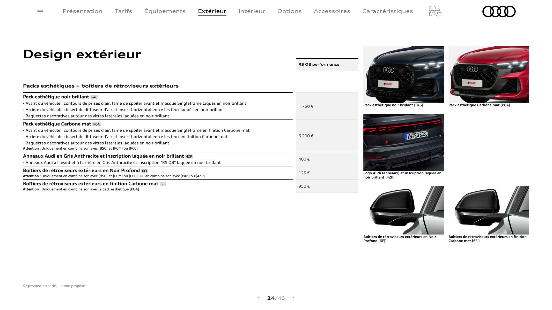 Catalogue Audi RS Q8 performance, page 00024