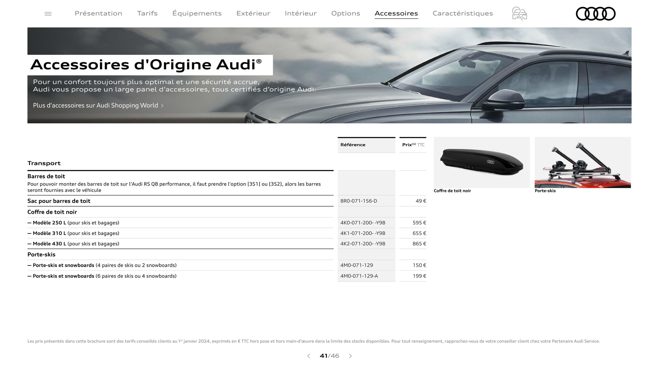 Catalogue Audi RS Q8 performance, page 00041