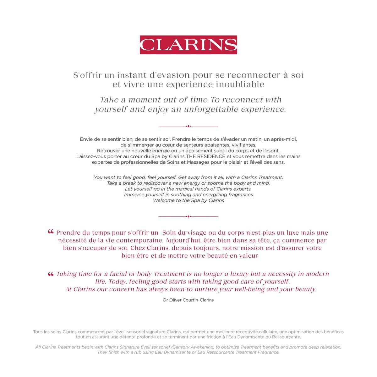 Catalogue Spa by Clarins, page 00008