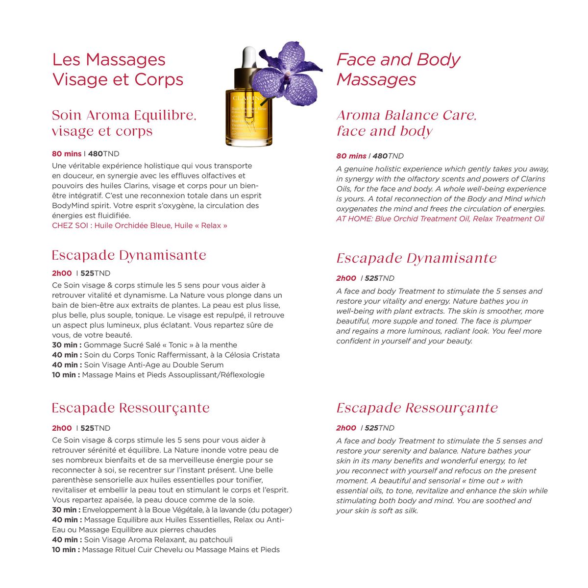 Catalogue Spa by Clarins, page 00014