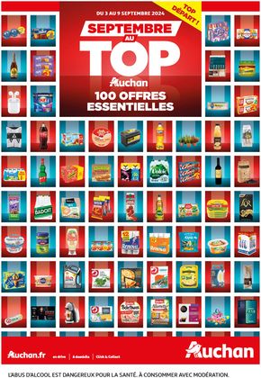 Catalogue Auchan Hypermarché à Bagnolet | Septembre au top : 100 offres essentielles ! | 03/09/2024 - 09/09/2024