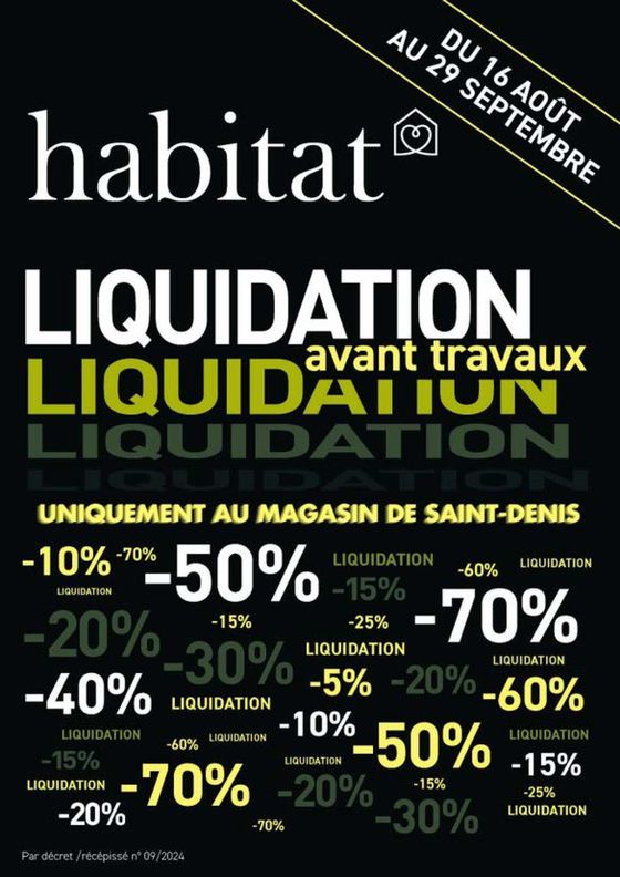 Liquidation avant travaux