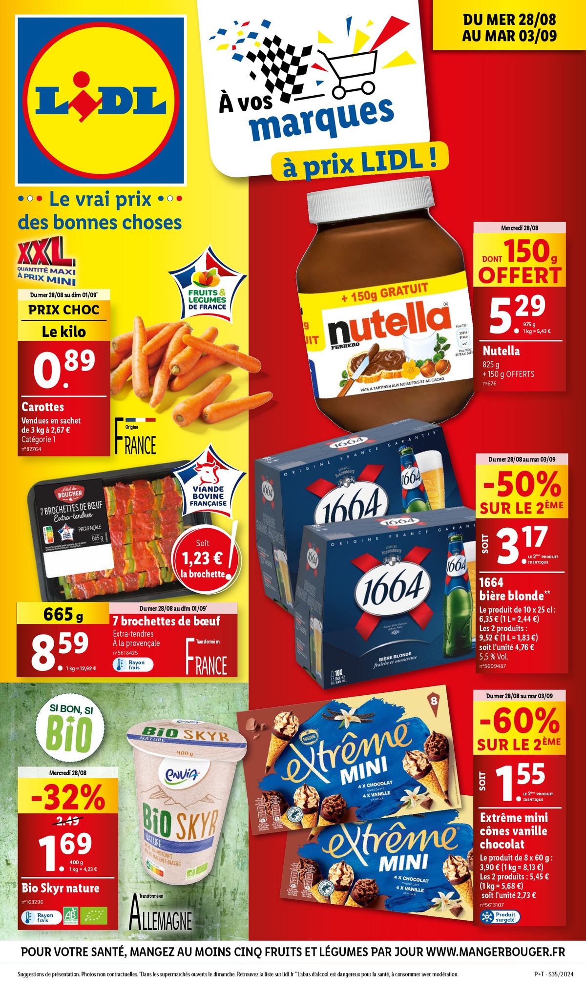 Catalogue Profitez de nos réductions et faites le plein de courses chez Lidl !, page 00001