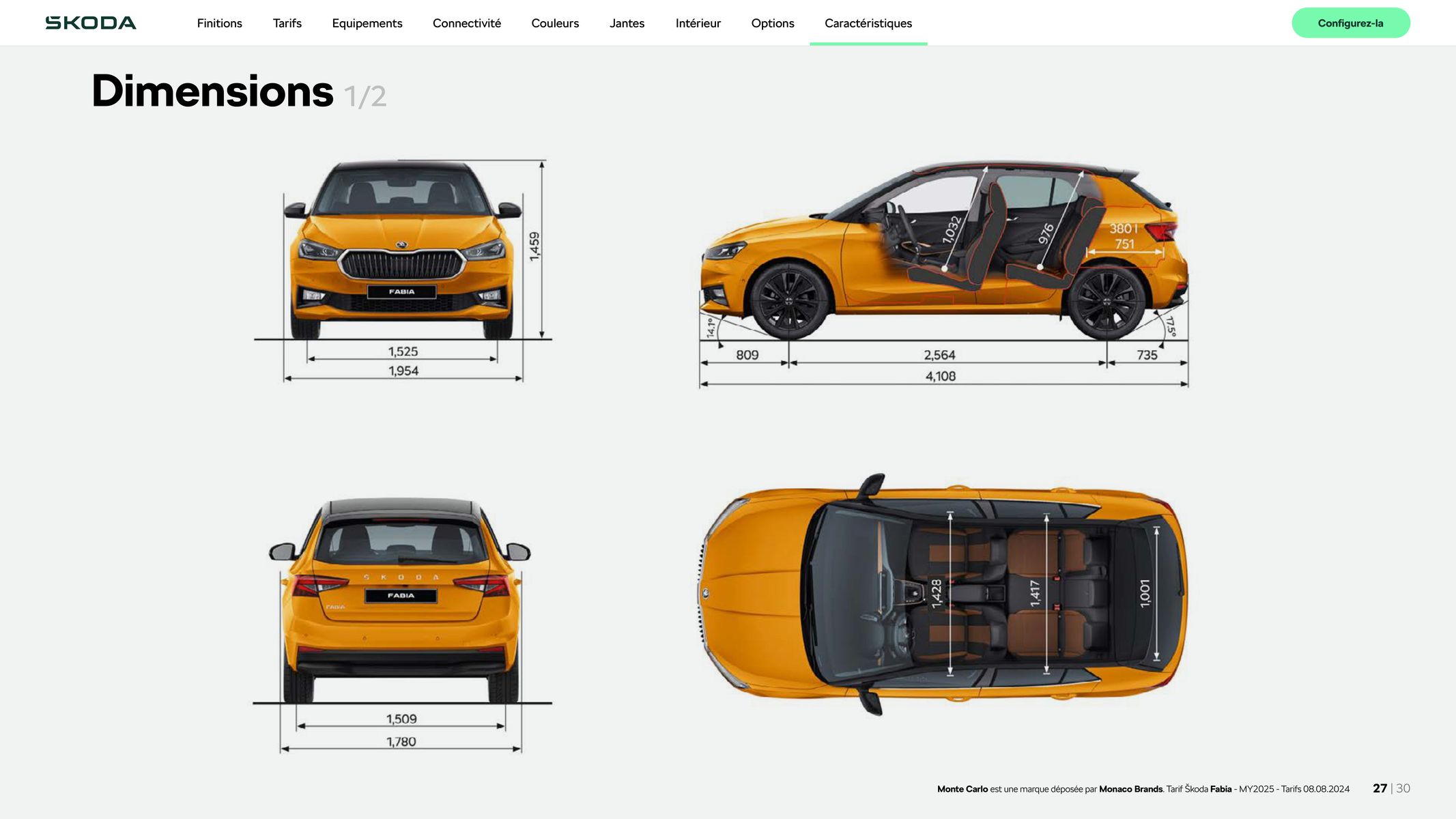 Catalogue Fabia Selection 1.0 TSI 95ch BVM, page 00027