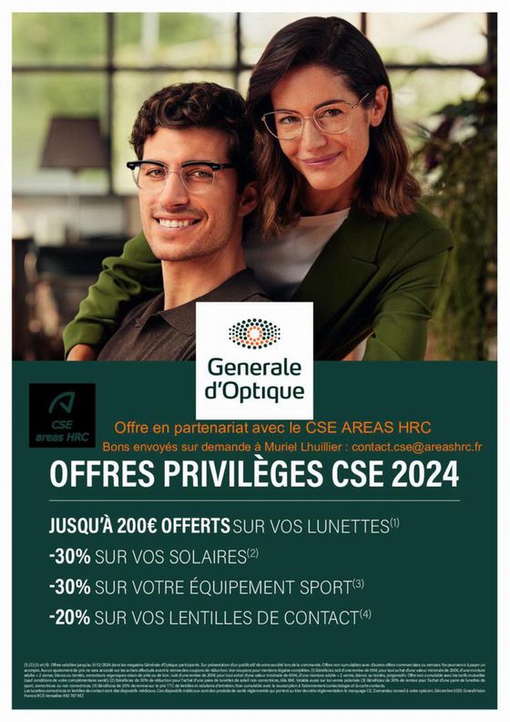 Catalogue Générale Optique à Béziers | Offres priviléges Cse 2024 | 22/08/2024 - 31/12/2024