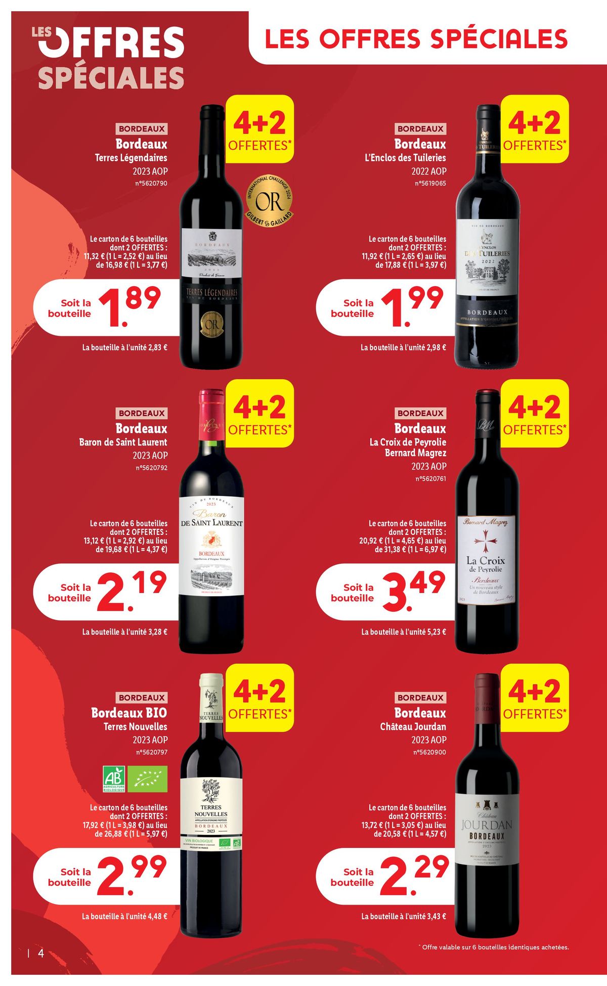 Catalogue Mercredi 04/09, profitez d'une sélection exclusive pour la Foire aux Vins 2024 chez Lidl !, page 00004