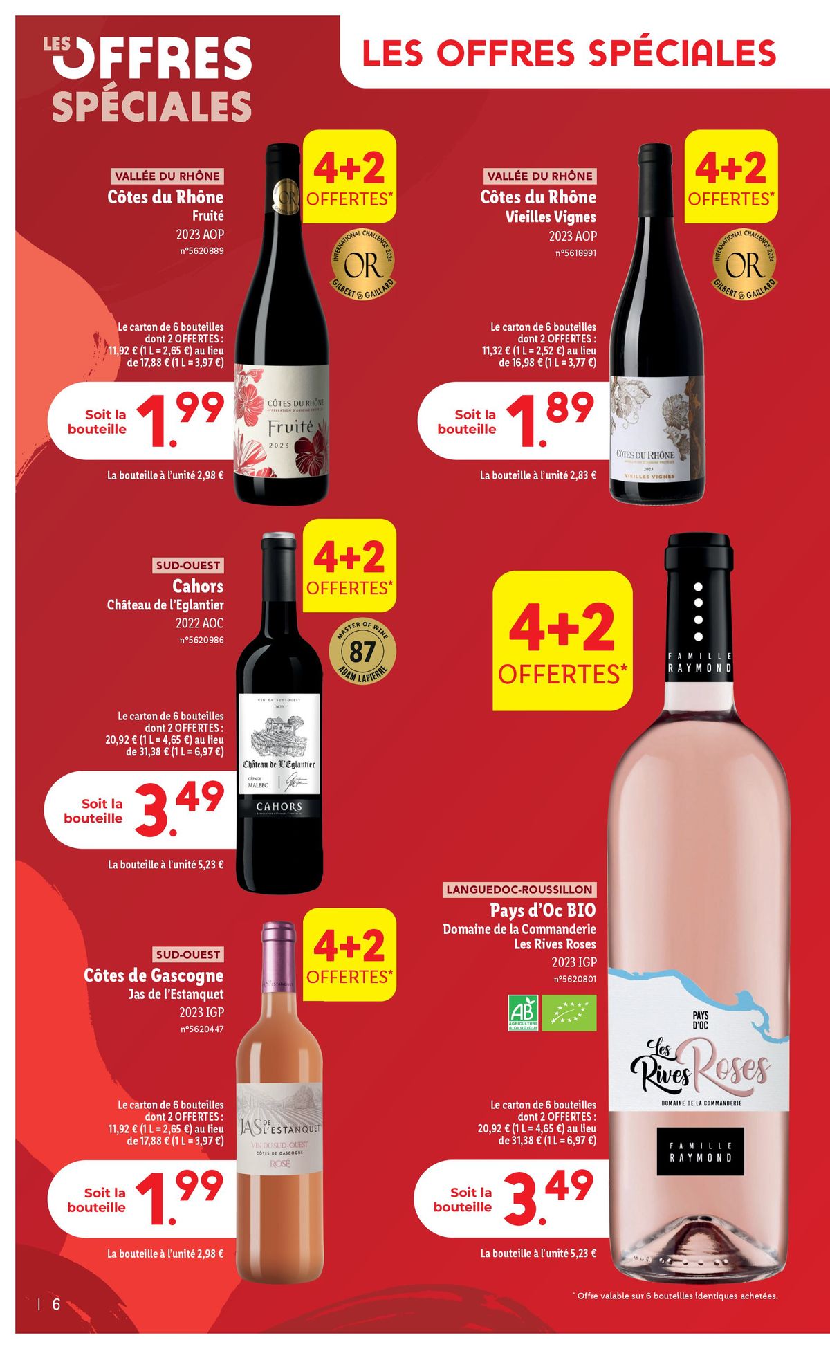 Catalogue Mercredi 04/09, profitez d'une sélection exclusive pour la Foire aux Vins 2024 chez Lidl !, page 00006