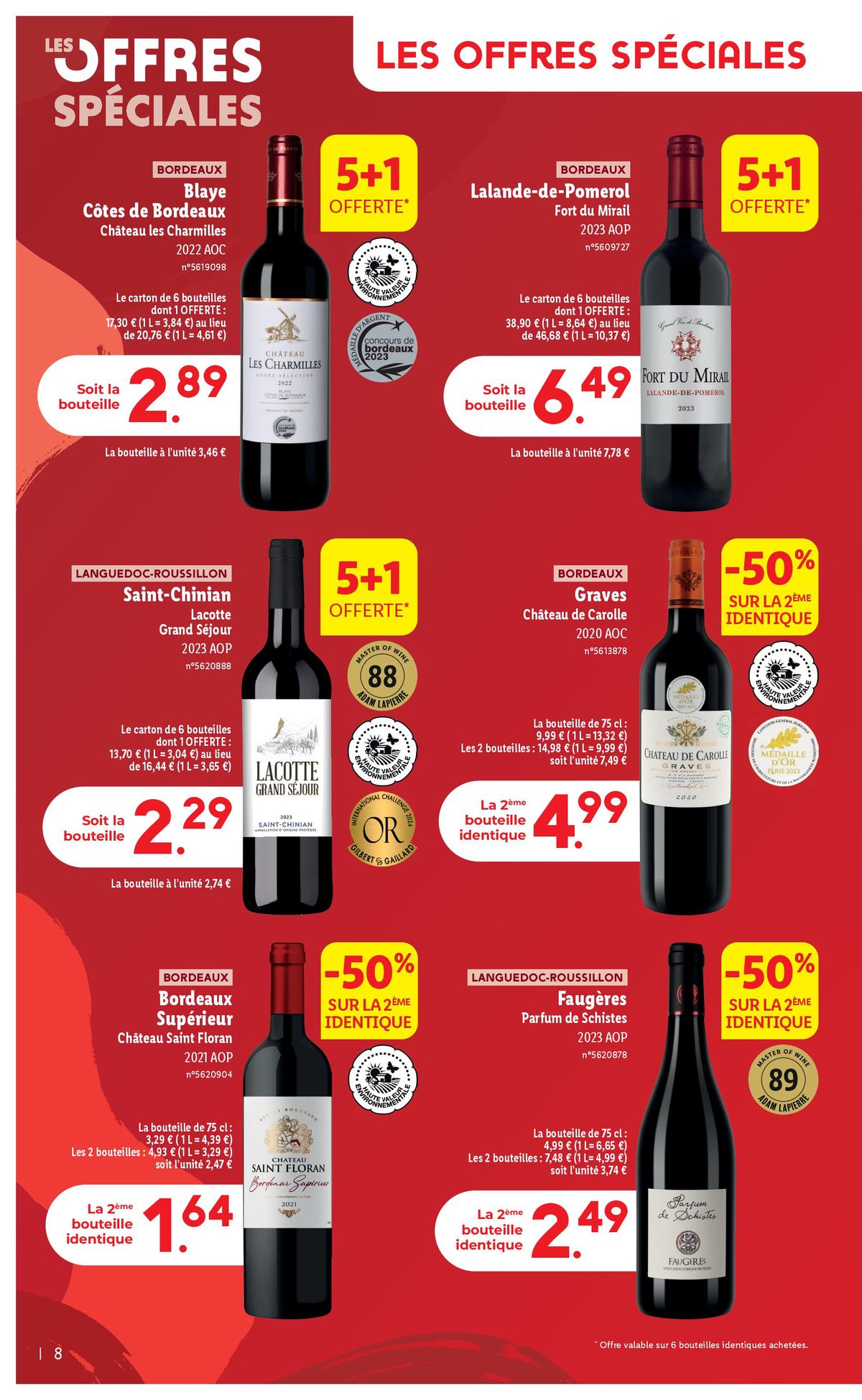 Catalogue Mercredi 04/09, profitez d'une sélection exclusive pour la Foire aux Vins 2024 chez Lidl !, page 00008