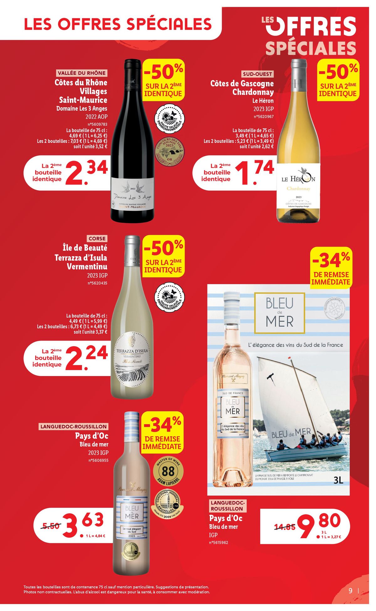 Catalogue Mercredi 04/09, profitez d'une sélection exclusive pour la Foire aux Vins 2024 chez Lidl !, page 00009