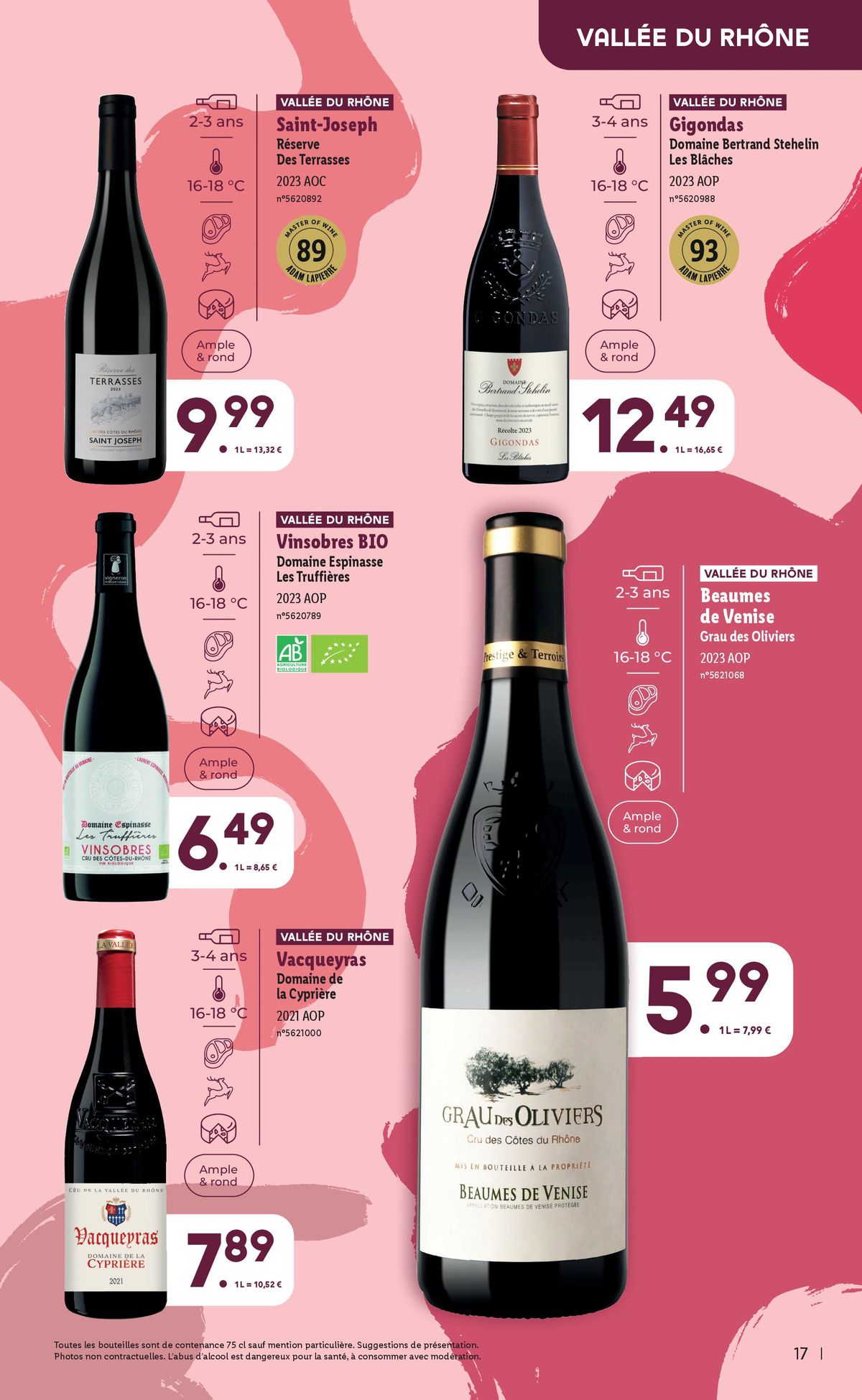 Catalogue Mercredi 04/09, profitez d'une sélection exclusive pour la Foire aux Vins 2024 chez Lidl !, page 00017