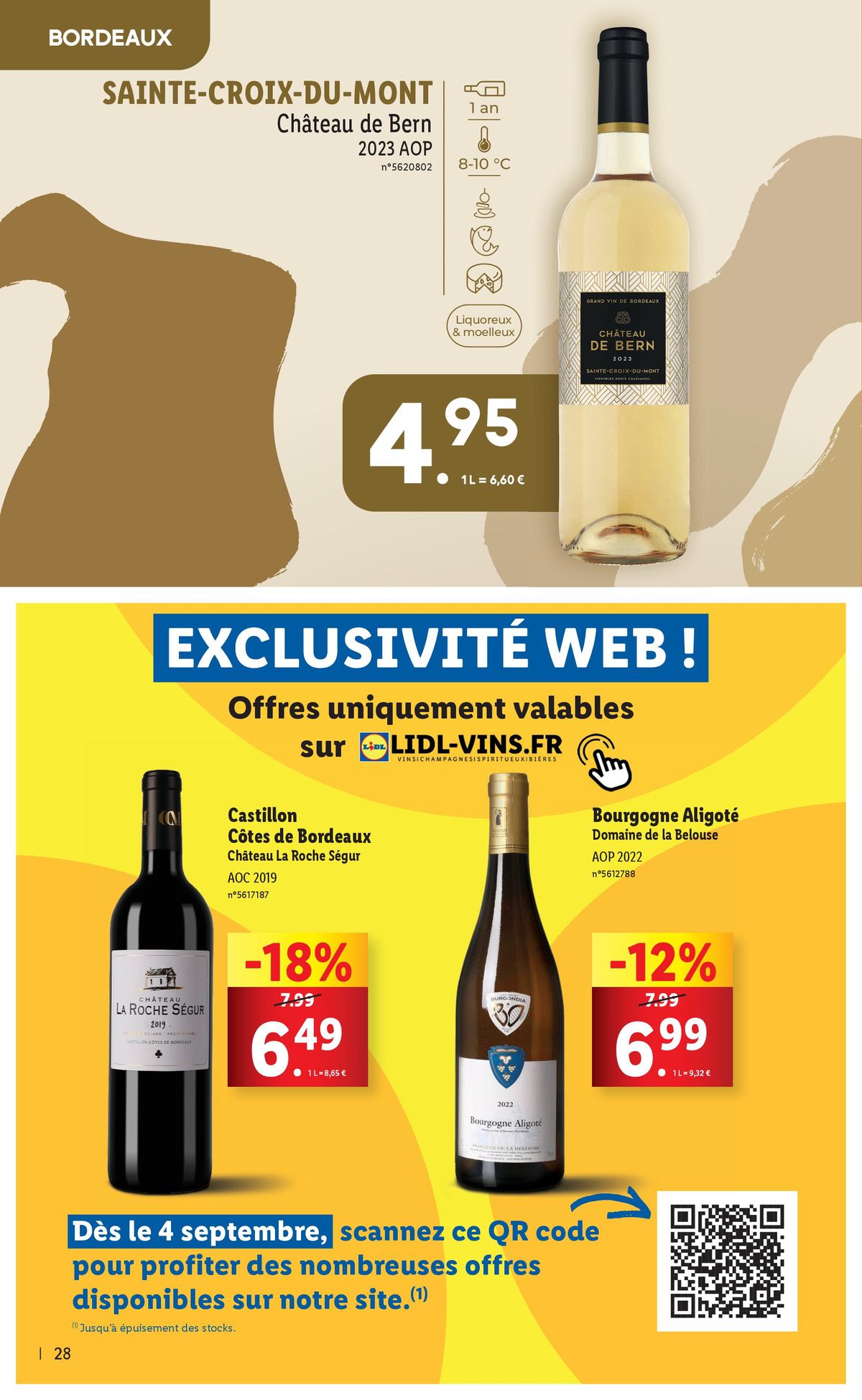 Catalogue Mercredi 04/09, profitez d'une sélection exclusive pour la Foire aux Vins 2024 chez Lidl !, page 00028