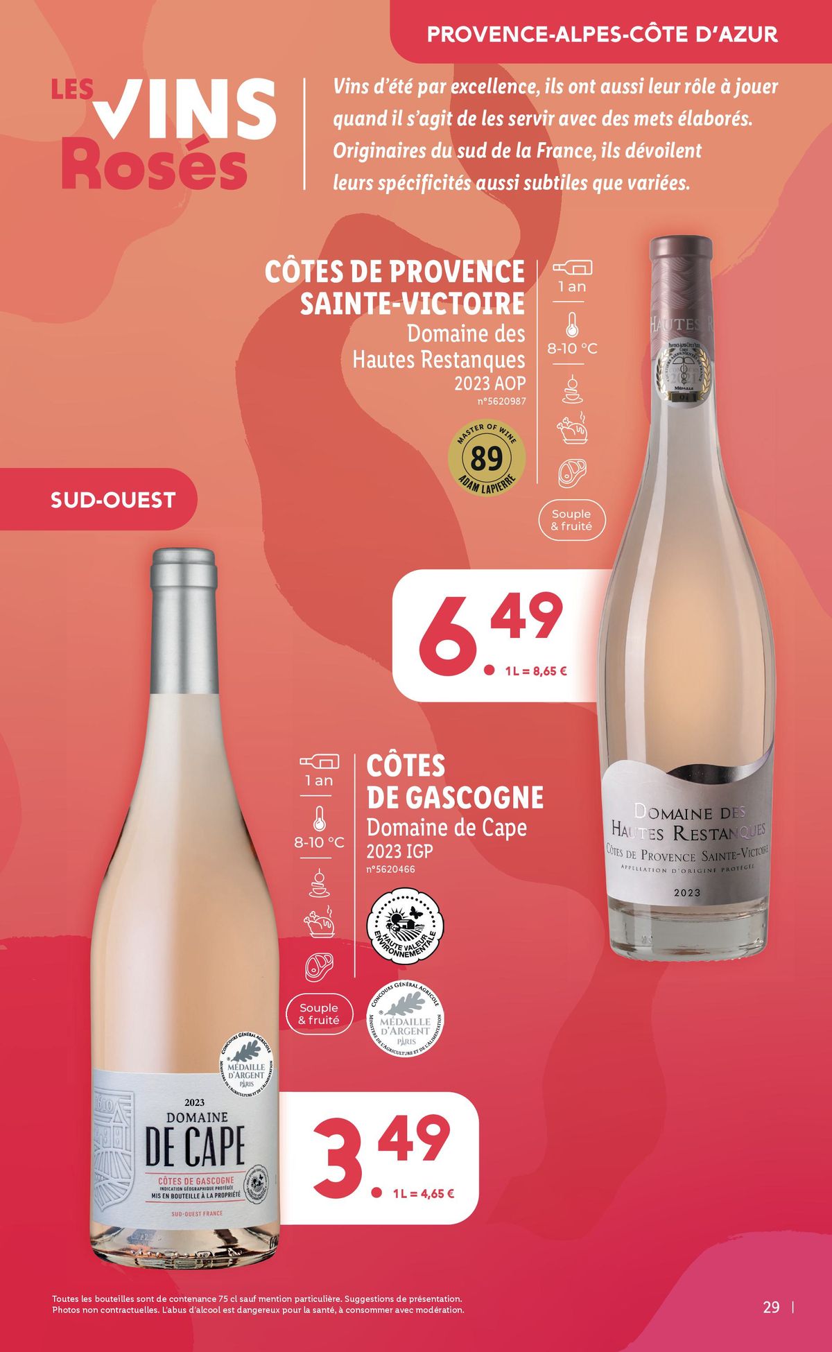 Catalogue Mercredi 04/09, profitez d'une sélection exclusive pour la Foire aux Vins 2024 chez Lidl !, page 00029