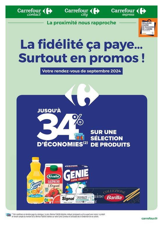 LA FIDÉLITÉ, CA PAYE... SURTOUT EN PROMO EN SEPTEMBRE !