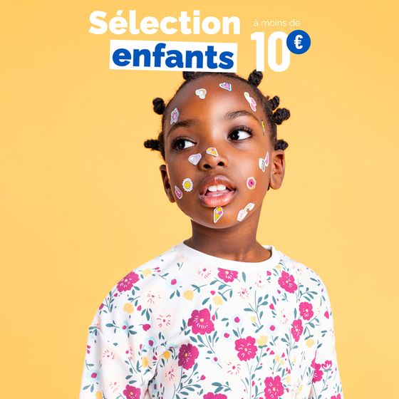Une sélection à moins de 10€, lookée et colorée pour tous les kids