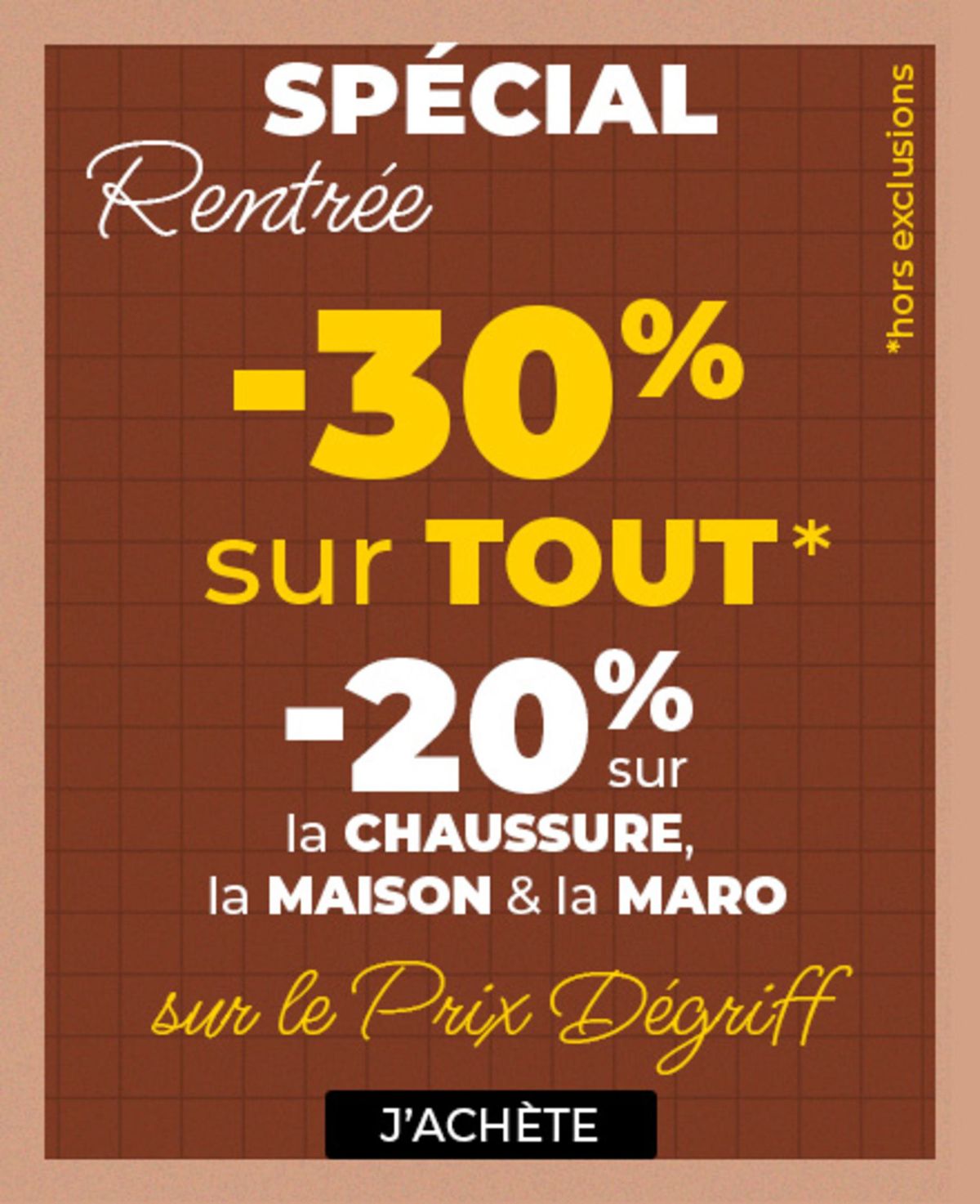 Catalogue Rentrée -30% sur tout, page 00001