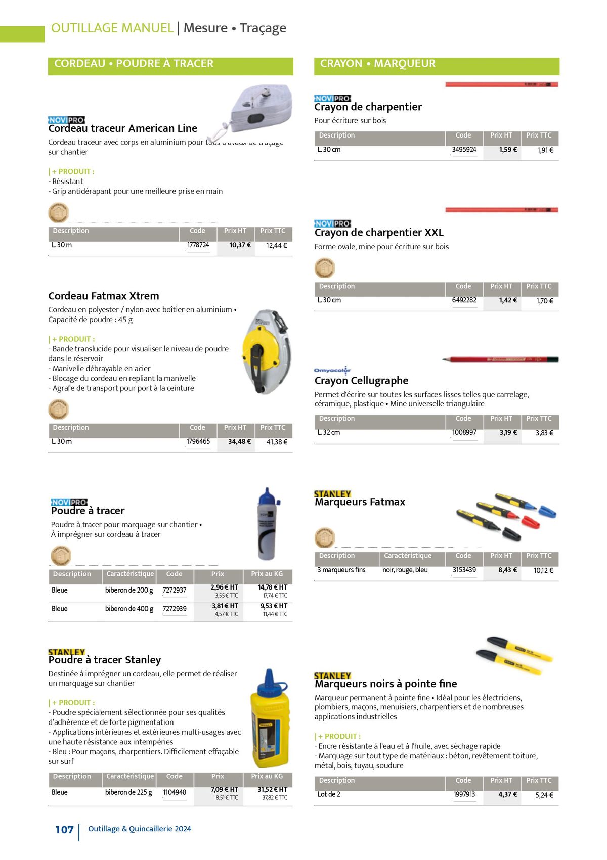 Catalogue Quincaillerie & Outillage, page 00110