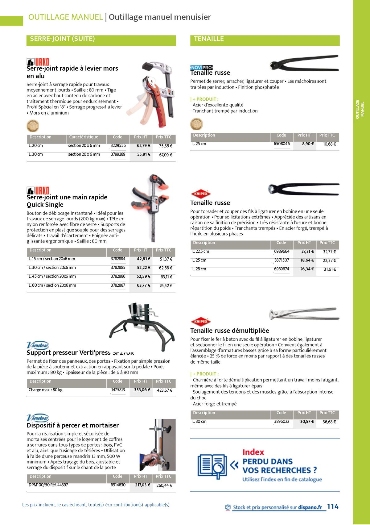 Catalogue Quincaillerie & Outillage, page 00117