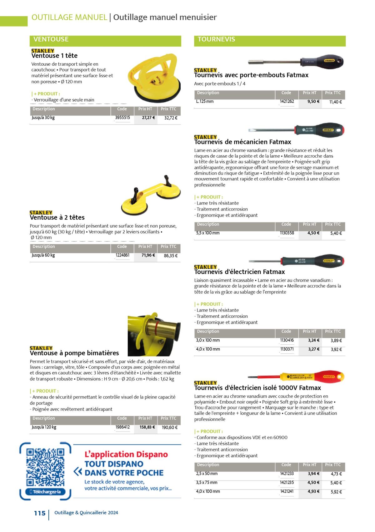 Catalogue Quincaillerie & Outillage, page 00118