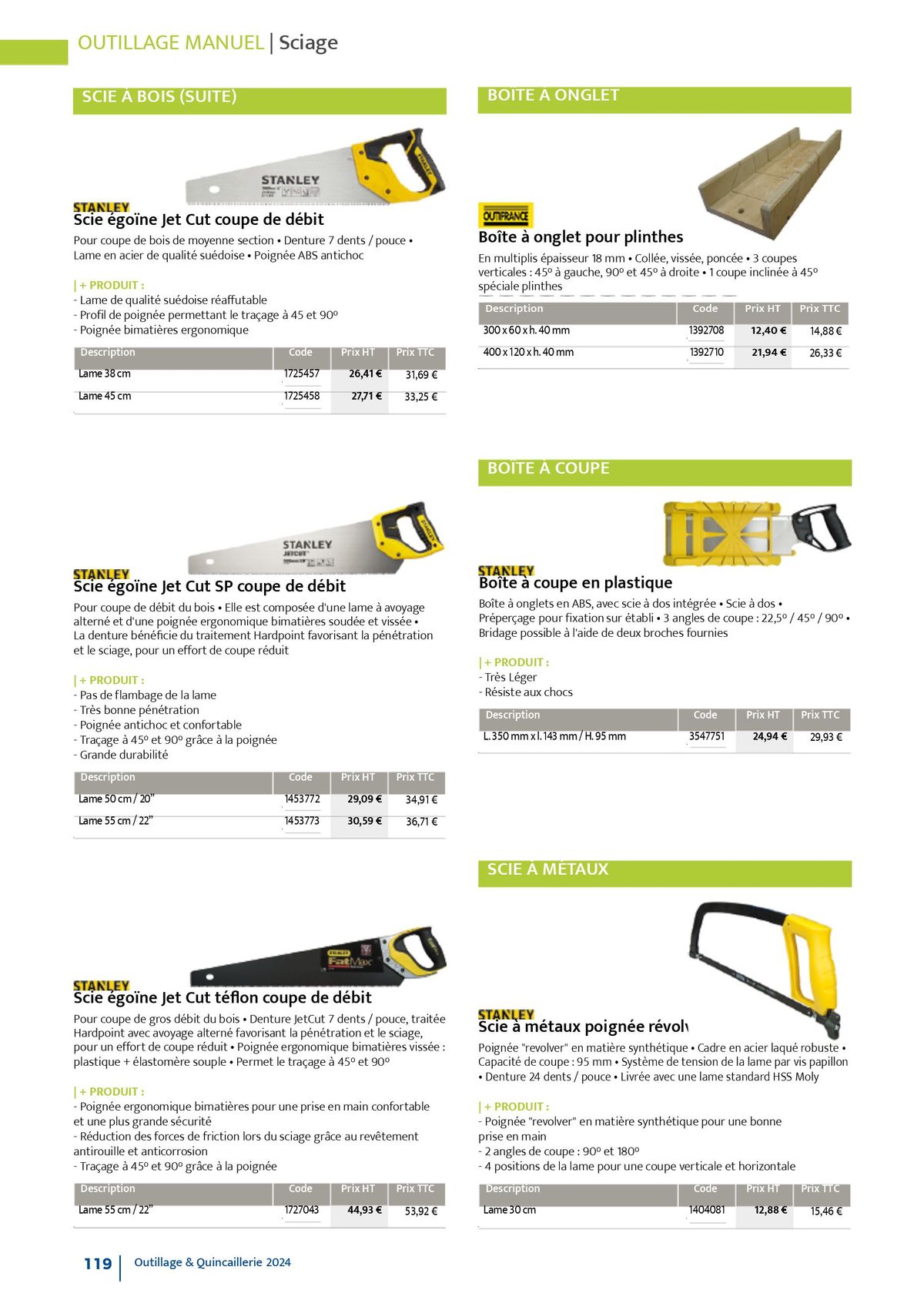 Catalogue Quincaillerie & Outillage, page 00122