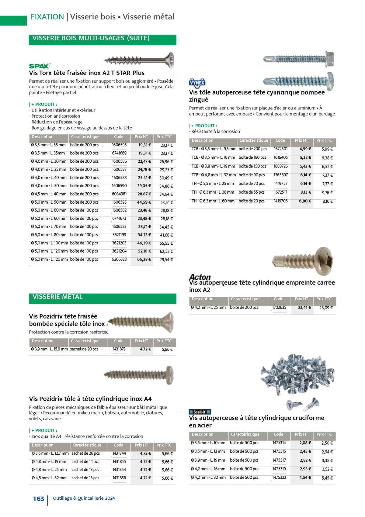 Catalogue Quincaillerie & Outillage, page 00166