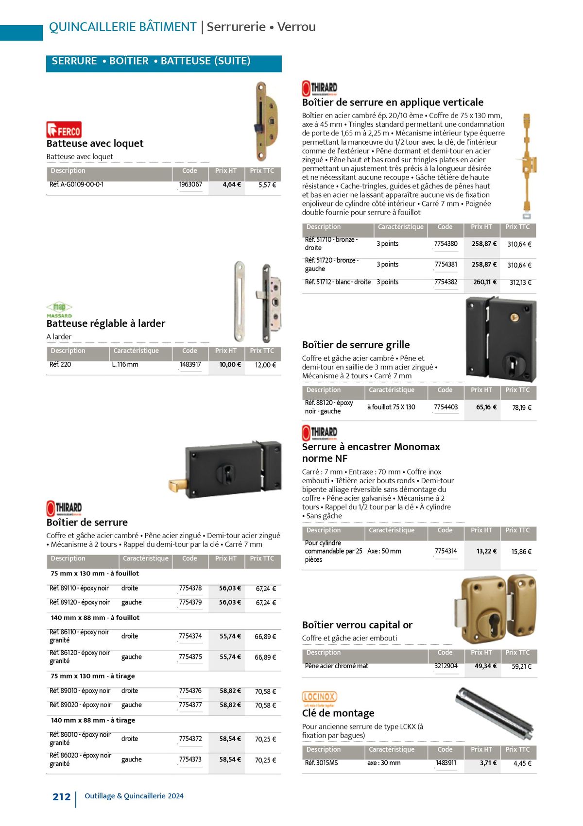 Catalogue Quincaillerie & Outillage, page 00215