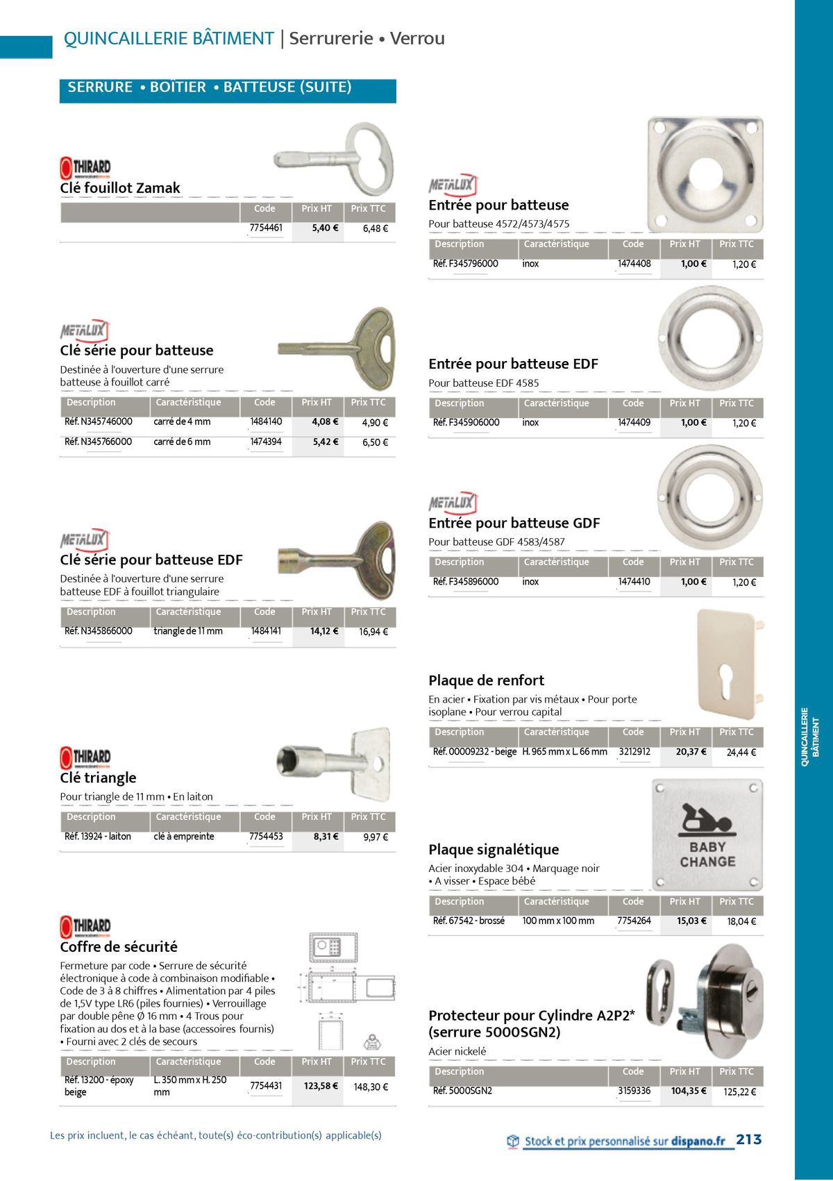 Catalogue Quincaillerie & Outillage, page 00216