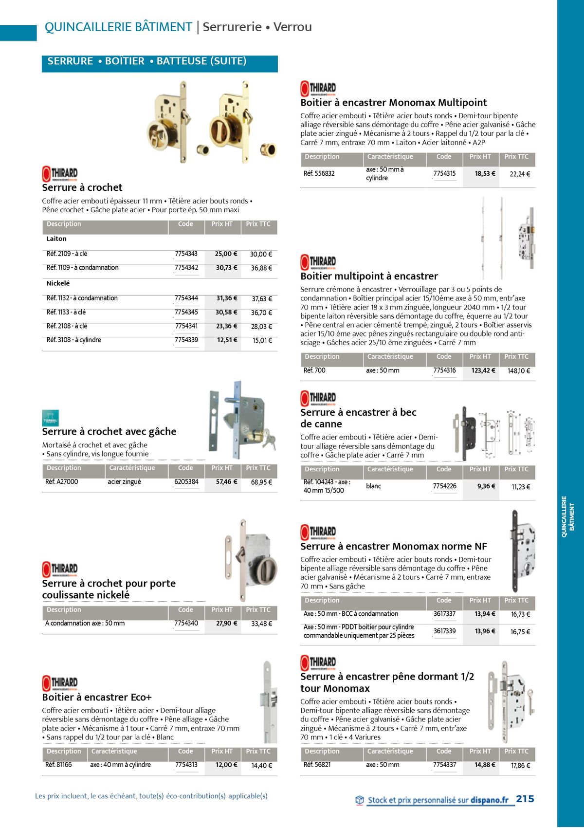 Catalogue Quincaillerie & Outillage, page 00218