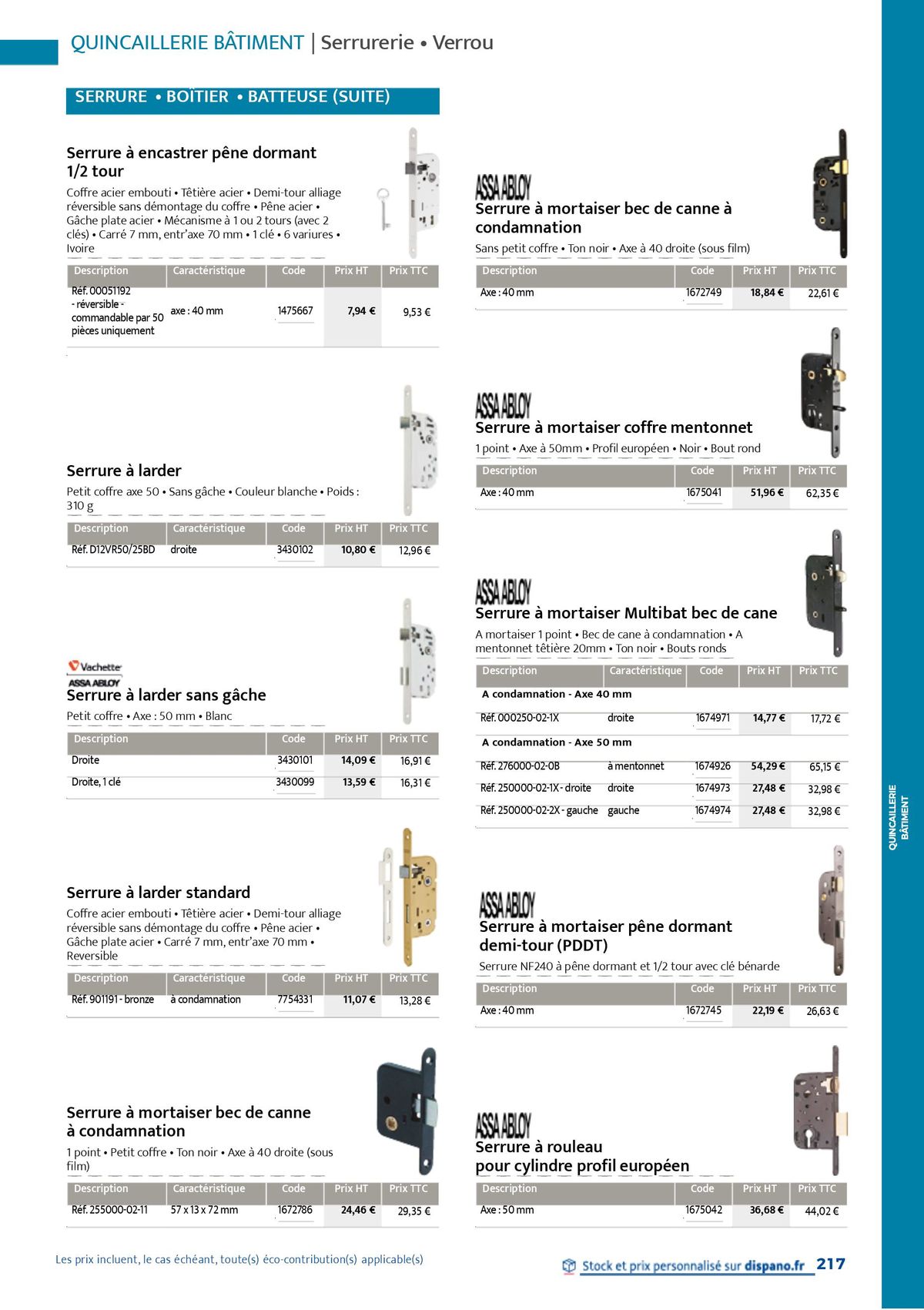 Catalogue Quincaillerie & Outillage, page 00220