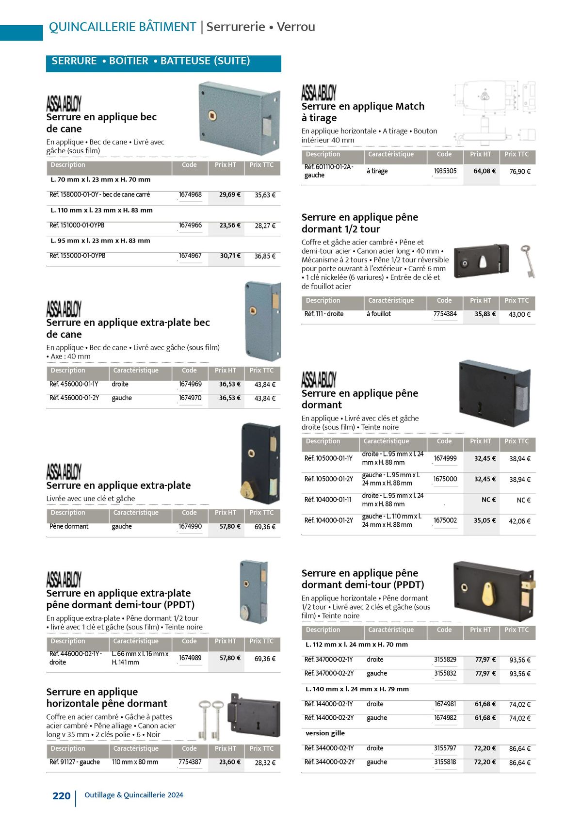 Catalogue Quincaillerie & Outillage, page 00223