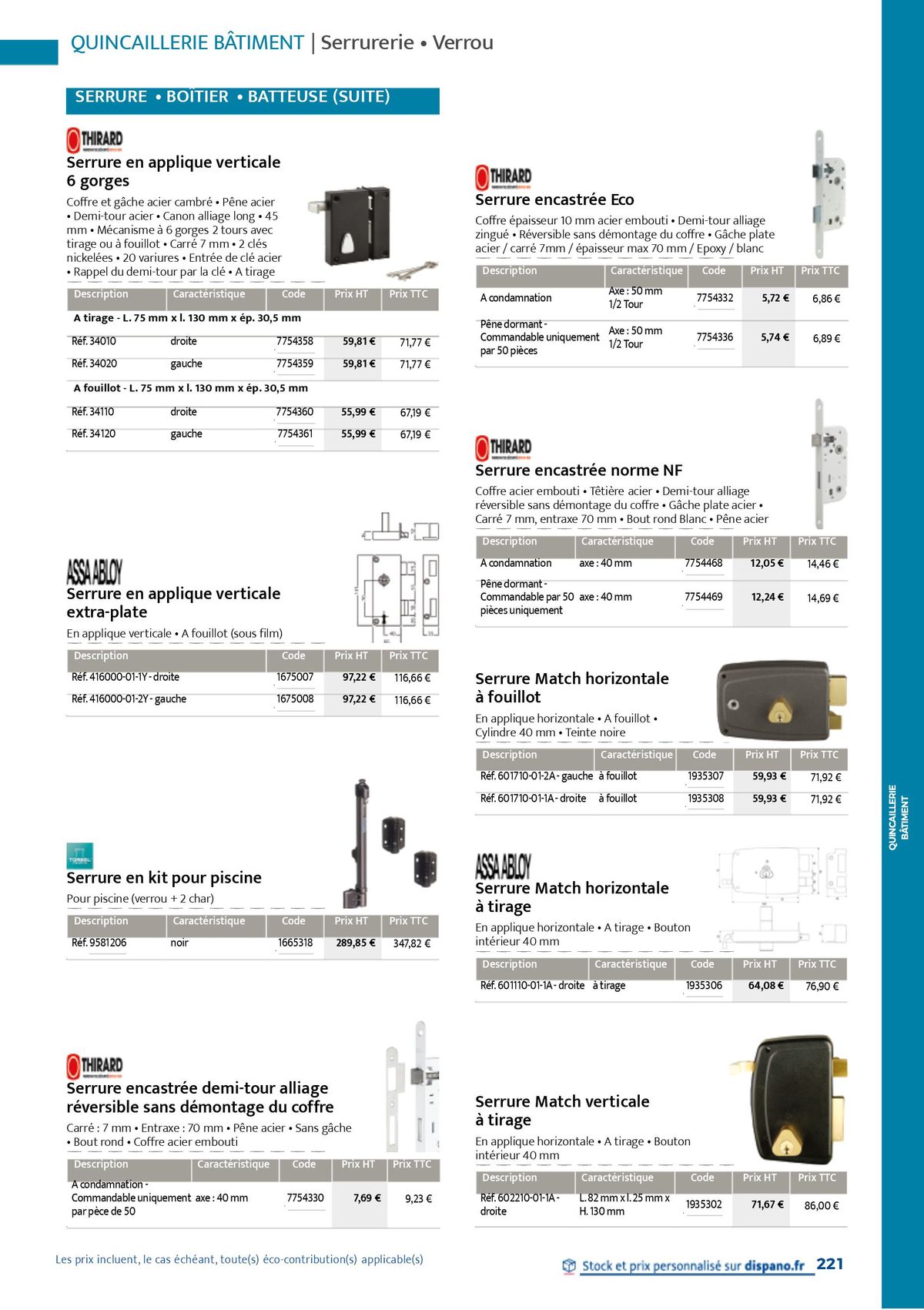 Catalogue Quincaillerie & Outillage, page 00224