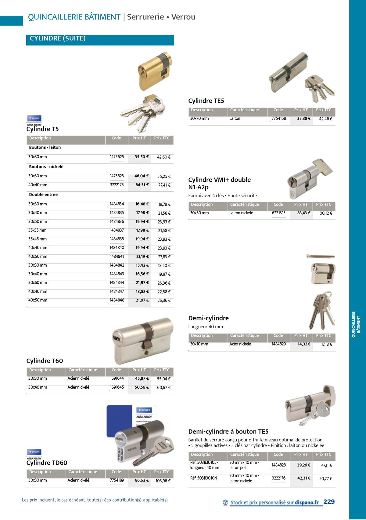 Catalogue Quincaillerie & Outillage, page 00232