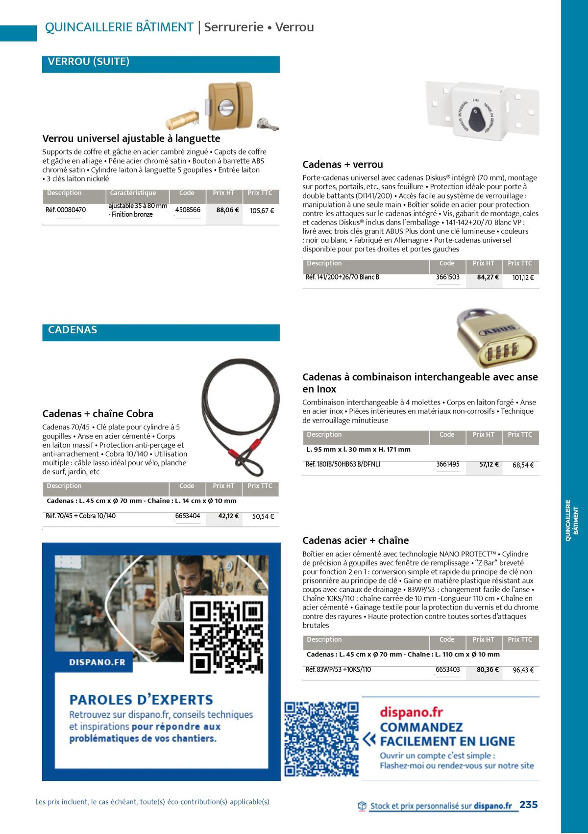 Catalogue Quincaillerie & Outillage, page 00238