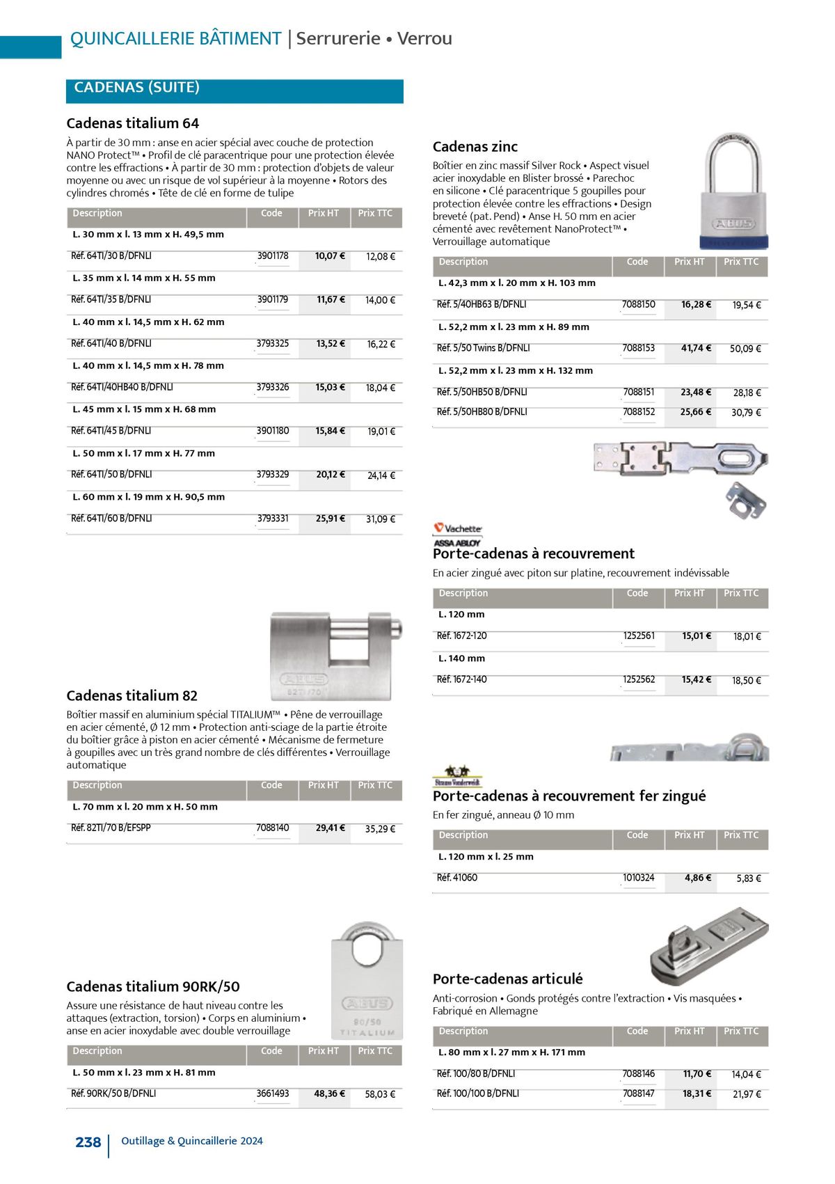 Catalogue Quincaillerie & Outillage, page 00241