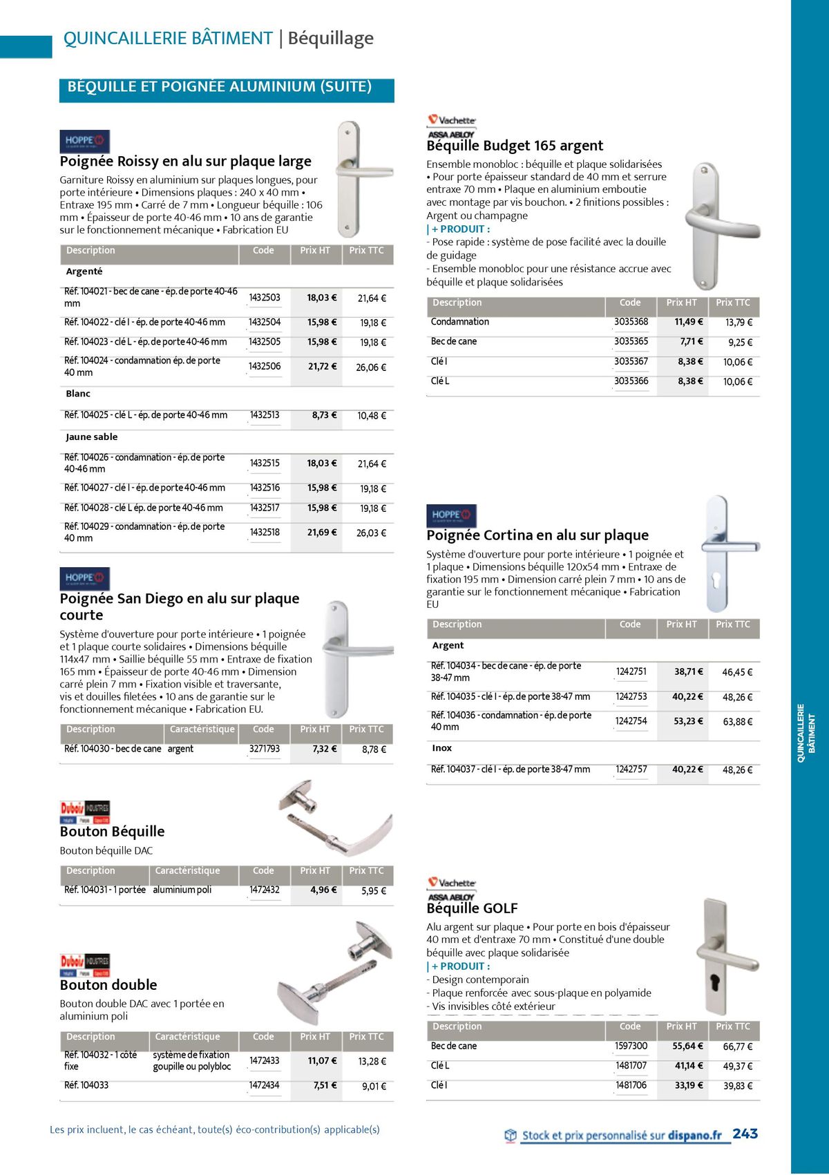 Catalogue Quincaillerie & Outillage, page 00246